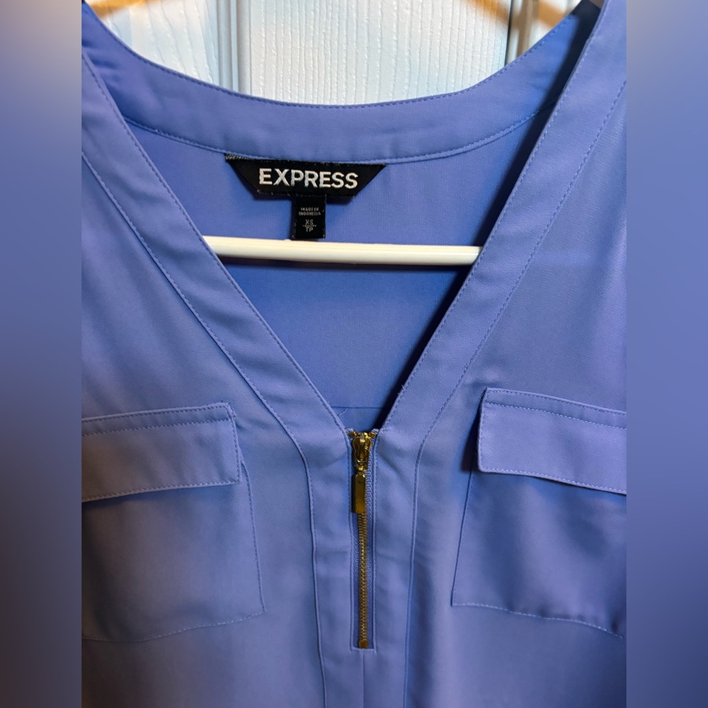 Express Blue Blouse - Picture 2 of 3